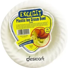UDL, Einweggeschirr, Exquzit Einfacher Snackteller aus Plastik (20er Pack) (20 x)