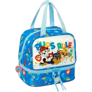 PAW Patrol Pups Rule - Kindermaterial, ideal für Kinder, bequem und vielseitig, Qualität und Widerstandsfähigkeit, blau, Estándar, Lunchbox