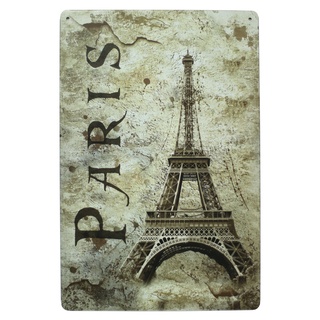 Hioni Paris Eiffel Tower Blechschild Poster Wandschild Wand Dekoration Metallschild Türschild