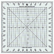 LINEX Nautischer Winkelmesser, 13x13 cm