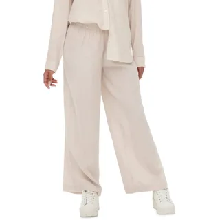 ONLY Damen Elegante Business Leinen Hose | Anzug Stoff Pants | High Waist Wide Leg Trousers ONLTOKYO, Farben:Sand, Größe:XS / 34L, Z-Länge:L34