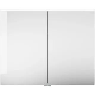 burgbad Eqio Spiegelschrank mit LED-Aufsatzleuchte, 2-türig, 1000x800x170mm, SPGS100F6582, Korpus: Weiß Matt