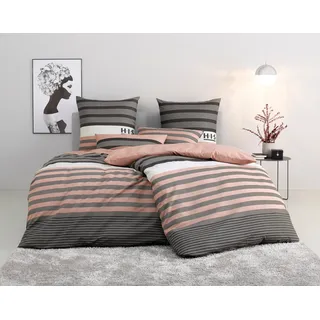 OTTO home Majoran Gestreift Rot 135 x 200 cm + 2 x 40 x 80 cm