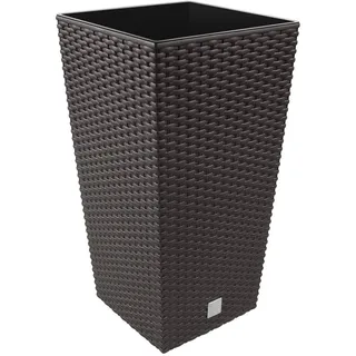 Prosperplast Zeit Pot 22,5 x 22,5 x 42 cm Dunkler Ocker