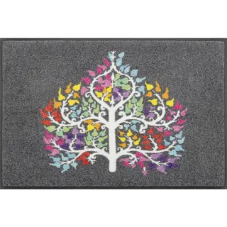 Wash+Dry by Kleen-Tex Fußmatte Tree Heart, rechteckig 7 mm bunt