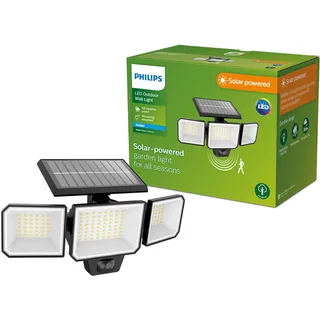 Philips Solarleuchte Kunststoff 16,8 cm inkl. Bewegungsmelder schwarz