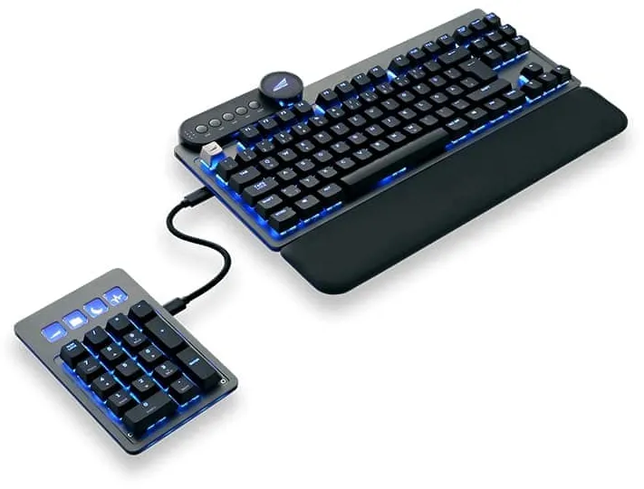 Bild von Everest Max Gunmetal Gray, LEDs RGB, MX SPEED RGB Silver, USB, DE (MG-EVK1G-CP1-DE)