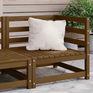 vidaXL Garten-Ecksofa Honigbraun Massivholz Kiefer - Braun