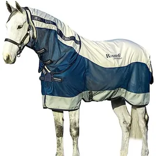 Horseware Rambo Summer Series Regendecke Übergangsdecke Navy/Grey Turnout 0g