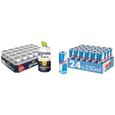 Corona Extra Premium Lager Dosenbier (24 X 0.33 l) und Red Bull Energy Drink Sugarfree (24 x 250 ml)