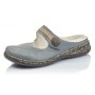 Rieker Damen 46391 Clogs, Blau Jeans 14, 36 EU
