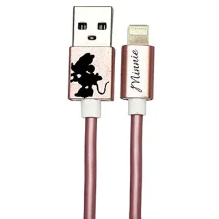 Disney USB Cable Minnie Mouse Kissing Alone Compatible with iPhone