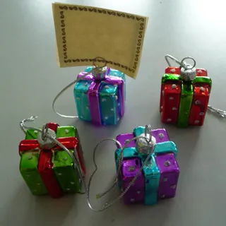 Christbaumkugeln oder Platzkarten Weihnachtsgeschenk Weihnachten 4er Set 3,5cm