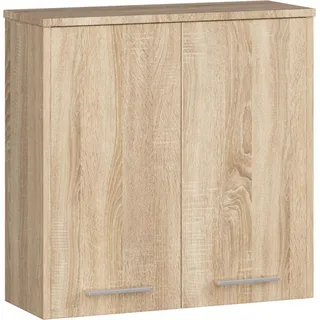 Hängeschrank 30cm Wandregal 99cm hoch 1 Tür Vitrine 3 Fächer Wandschrank