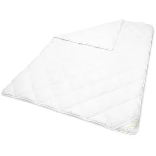 Beautissu Bettdecke 135x200 Ganzjahresdecke BeauNuit MD - Weiß