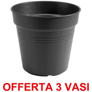 Angebot 3 Vase Green Basics Growpot 35CM Living Black ELHO