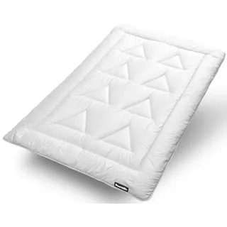 Dunlopillo Baumwollbettdecke »Life, Bettdecken für Sommer und Winter« normal Füllung Polyester 1 Stk. tlg. Bettdecke 135x200 cm, 155x220 cm, Aqua-Clean-Gewebe, Decke, weiß