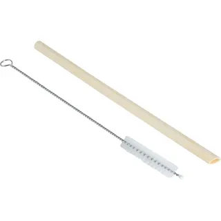 Cosy & Trendy 7910987 Trinkhalme Eco + 1 Bürste Bambus, 0,8 x 20 cm