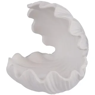 Butlers Deko-Muschel Seaside , Weiß , Keramik , 18x13x13 cm , Dekoration, Dekofiguren & Skulpturen, Dekoobjekte