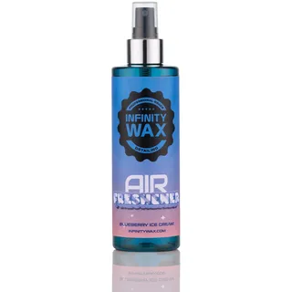 Infinity Wax Blueberry Eiscreme-Spray, Lufterfrischer, 250 ml, hochwertiger, lang anhaltender flüssiger Autoduft mit Vanille und braunem Zucker, bis zu 367 Sprühstöße, alkoholfrei und Halal-sicher