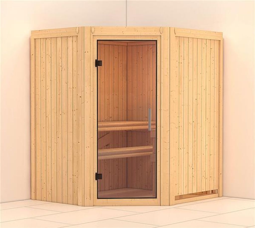 Bild von Sauna Tonja ohne Saunaofen Klarglastür