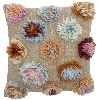 Bloomingville Kissenbezug Somma 50 x 50 cm Blau