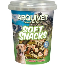 ARQUIVET Weiche Snacks für Hunde, Knochen und Herzen, Mix 300 g, für Hunde, Snacks, Leckereien, Leckereien, Leckereien und Belohnungen für Hunde - Nahrung zur Ergänzung Ihrer Ernährung
