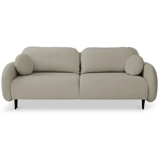Selsey Einzelsofa mit Schlaffunktion und Bettkasten, Easy-Clean Samtbezug Beige ¦ Maße (cm): B: 232 H: 95