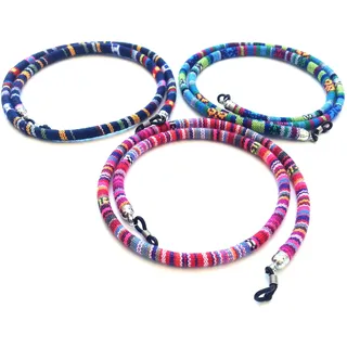 HC Enterprise-N301 3 Stück Brillenband, Brillenkordel mit Muster im Ethno-Stil