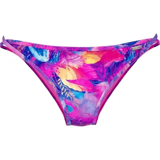 Bikini-Hose VENICE BEACH "Zarina", Damen, Gr. 34, N-Gr, bunt (lila print), Recycling-Polyamid, bedruckt, Badehosen Bikini-Hose, in knapper Schnittform, Topseller