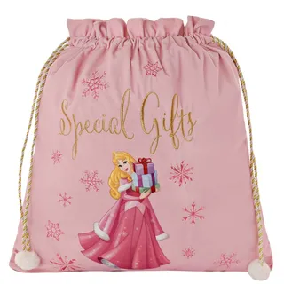 Luxus Samt Disney Weihnachten Sack für Geschenke/Geschenke - Aurora Pink