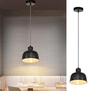 ZMH Pendelleuchte Esstisch Hängelampe Vintage - Esszimmer Retro Esstischlampe Schwarz Industrial Retro E27 Esszimmerlampe Küche Metall Pendellampe für Flur Wohnzimmer Schlafzimmer