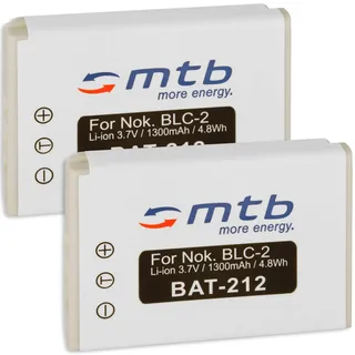 2X Akku BLC-2 für Nokia 3310 (Baujahr 2000), 3330, 3410, 3510, 3510i, 5510, 6650, 6800, 6810