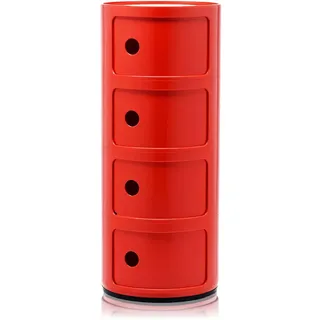 Kartell Componibili 4 Elemente Container rot