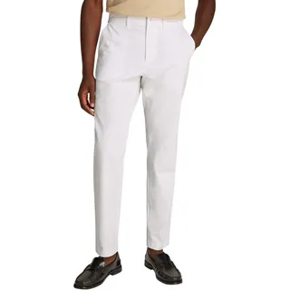 Tommy Hilfiger Herren Chino Hose Harlem Tapered Fit, Weiß (Th Optic White), 36W/29L