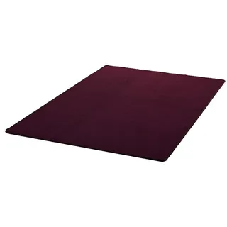 HANSE HOME Teppich »Shashi«, rechteckig, 8,5 mm Höhe, Kurzflor, Unifarben, Läufer, weich, Esszimmer, Kinderzimmer, Flur, Schlafzimmer, Küche – Uni Brombeere, 80x200cm