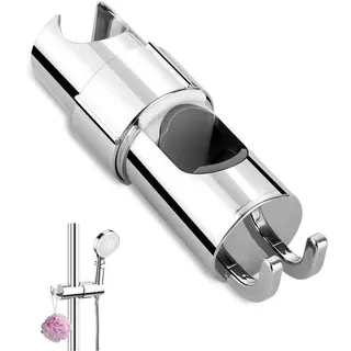 Azomor® Verstellbare Duschkopfhalterung mit 360 Grad Drehbarkeit und verchromter Oberfläche - Silber