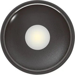 Heitronic LED Außendeckenleuchte Girona, schwarz, Aluminium, Modern, LED Deckenleuchten Ø 10.7 cm - 10.7 cm, - 3.6 cm