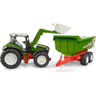 Bruder ROADMAX Traktor mit Frontlader und Kippanhänger