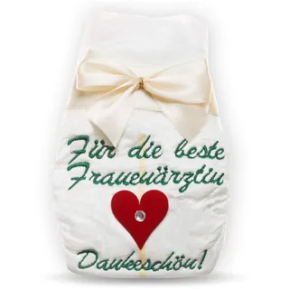Tanjo Frauenärztin Dankeschön Geschenk, Tanjo bestickte Windeln, Für die beste Frauenärztin, 1 Kind, danke für ein Herz schlägt, Freude Dankeschön Eltern, Mama Papa, Geschenk zur Geburt