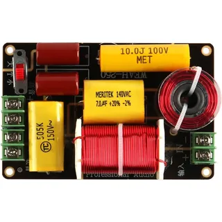 VOANZO 2-Wege-Frequenzweiche für Lautsprecher, 250 W 4-12 2-Wege-Hoch-Tief-Frequenzweiche für Lautsprecher, HiFi-Lautsprecher-Frequenzweiche