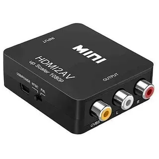 VoltShine HDMI zu AV Konverter 3xRCA, unterstützt Auflösungen 720p/1080p, ermöglicht den Anschluss von HDMI-Geräten an analoge Fernseher.