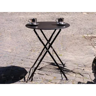 raumhirsch Gartentisch SEMPLICI Klappbarer Runder Balkontisch aus Metall Tisch Balkon Terrasse Garten Outdoor