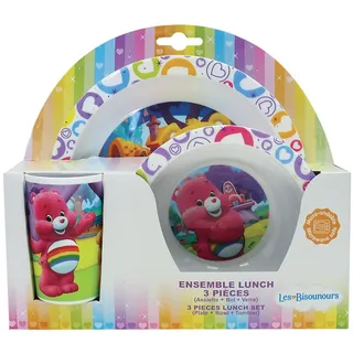 Fun House 005360 Bären des Cuore-Set Esstisch für Kinder aus Polypropylen, Farbe: Bunt, Größe: 26,5 x 7 x 25 cm, 3 Stück