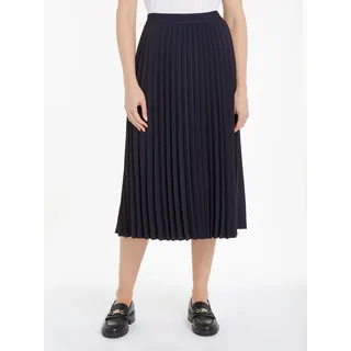 Tommy Hilfiger Fluid PLEATED Skirt Midi-Länge, blau (desert sky), 38