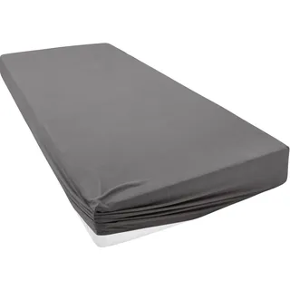 Home Affaire Spannbettlaken Jersey-Elasthan 200 x 200 cm grau