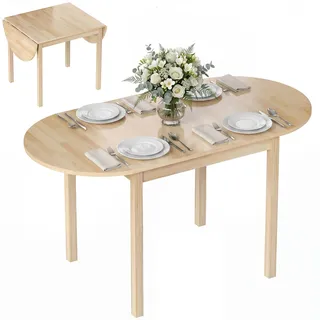 Homcom Klapptisch 140 x 75 x 70 cm naturholz