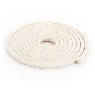 NKlaus 1 Meter Runddocht 100% Reine Baumwolle 2,5mm dünn für Öllampe, Petroleumlampe