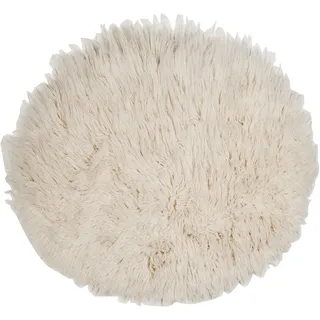 THEKO Wollteppich "Flokati XXL, handgewebt" rund 100 mm Höhe original griechischer Flokati, Hochflor, reine Wolle, auch in rund, natur