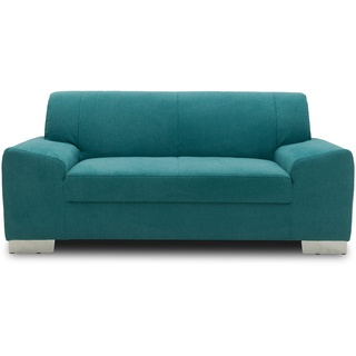 DOMO. collection Sofa Alisson, 2er Couch, 2-Sitzer, 2er Garnitur, Polstergarnitur 164 x 83 x 75 cm (BxTxH), in türkis